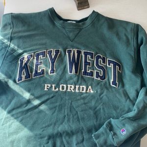 Champion green crew neck